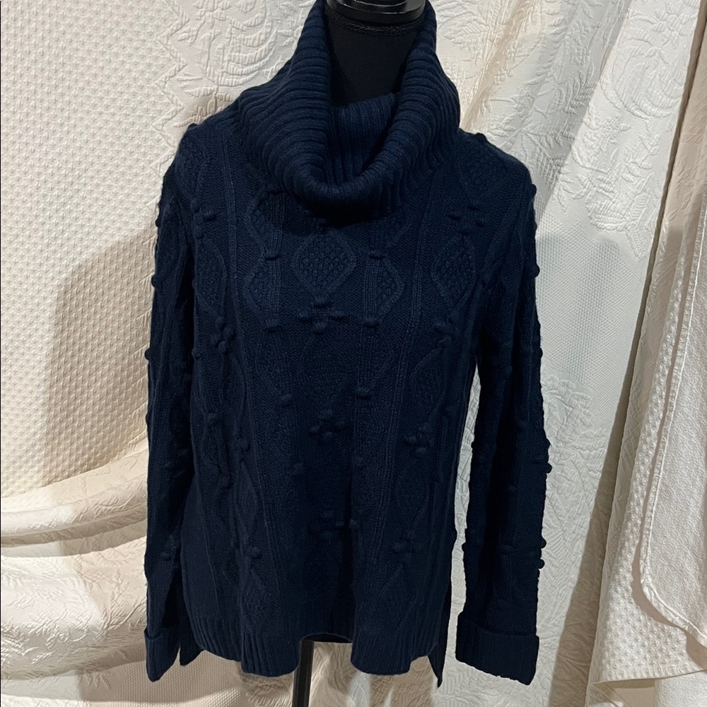 Gretchen Scott Blue Knot Enough Turtleneck Sweater, size small, NWT‎